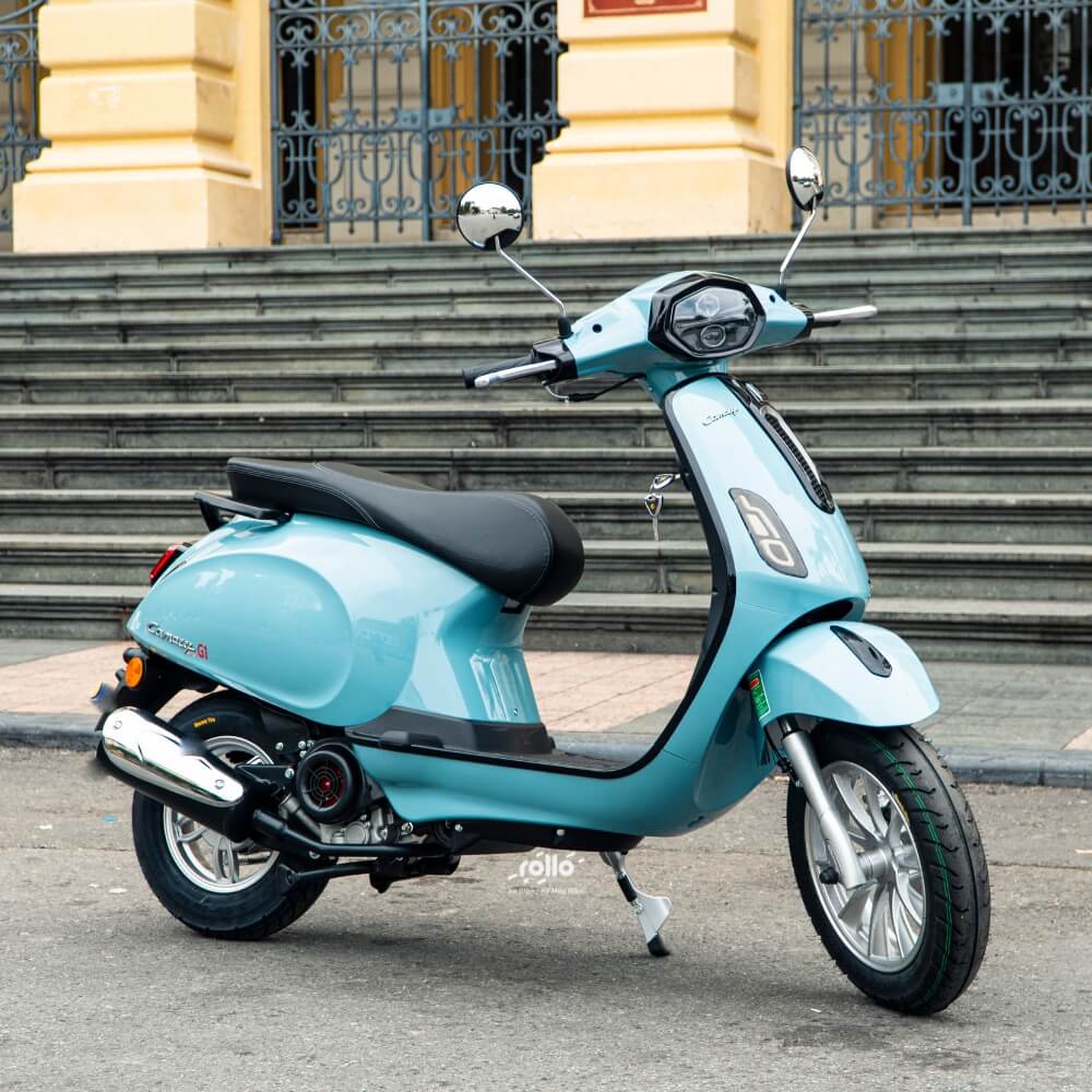 Xe ga 50cc canely G1 có chiều cao yên xe là 77cm